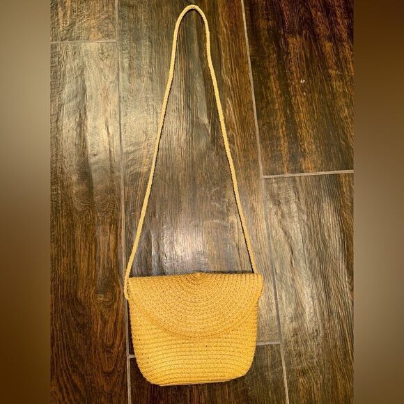 AKTUDY Woven Straw Crossbody Bag – Boho Raffia Summer Purse with XL handle - Picture 5 of 10